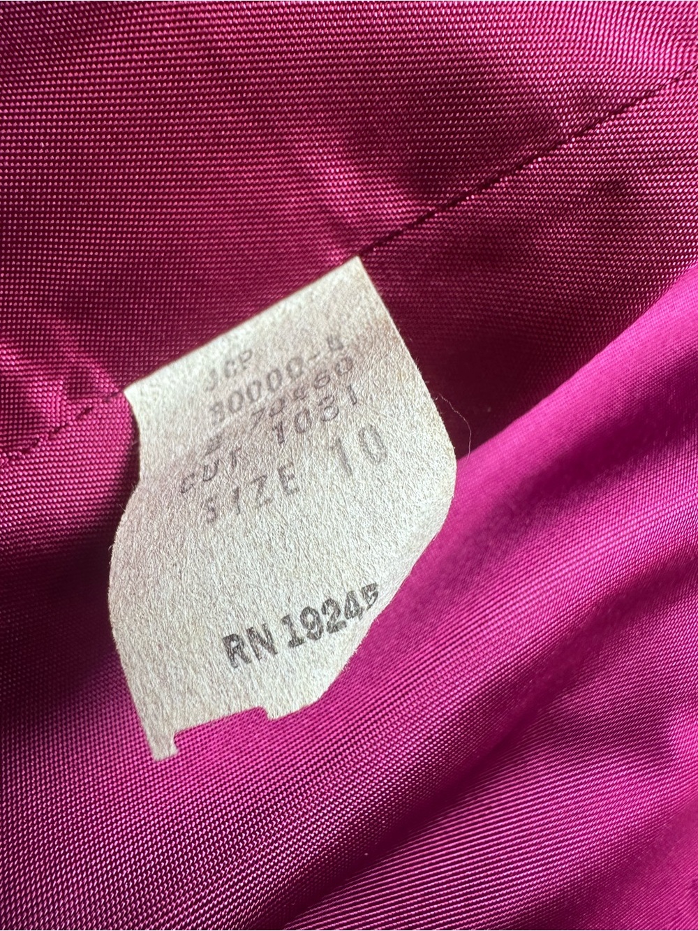 Vintage 80s Halston III Purple 100% Wool Collarless Jacket Blazer Size 10 - Picture 13 of 13